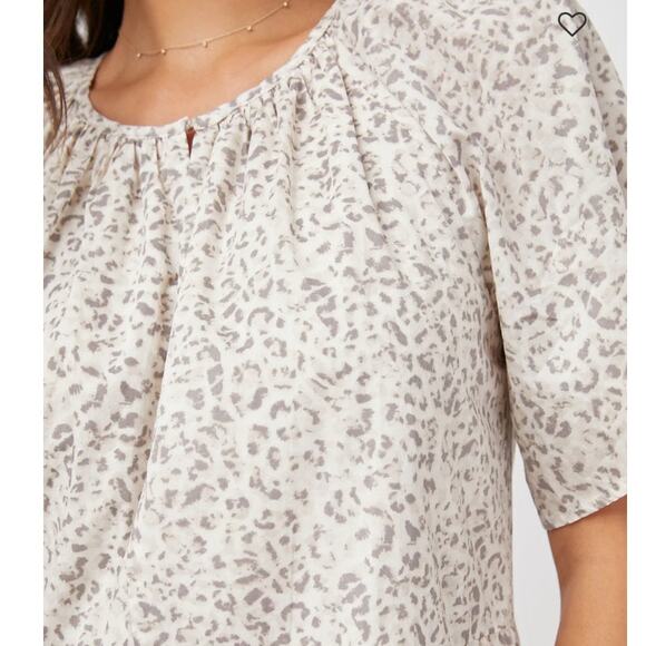 Rails Size XL Cotton Mini Clarissa Dress Watercolor Cheetah - Picture 4 of 16